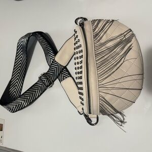 Elegant Cream and Black Women's Bag